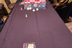 Game 5: A ping pong ball toss into a box decorated with Tsum versions of some of the characters, which appear in a recurring event called Twisted Tsumderland